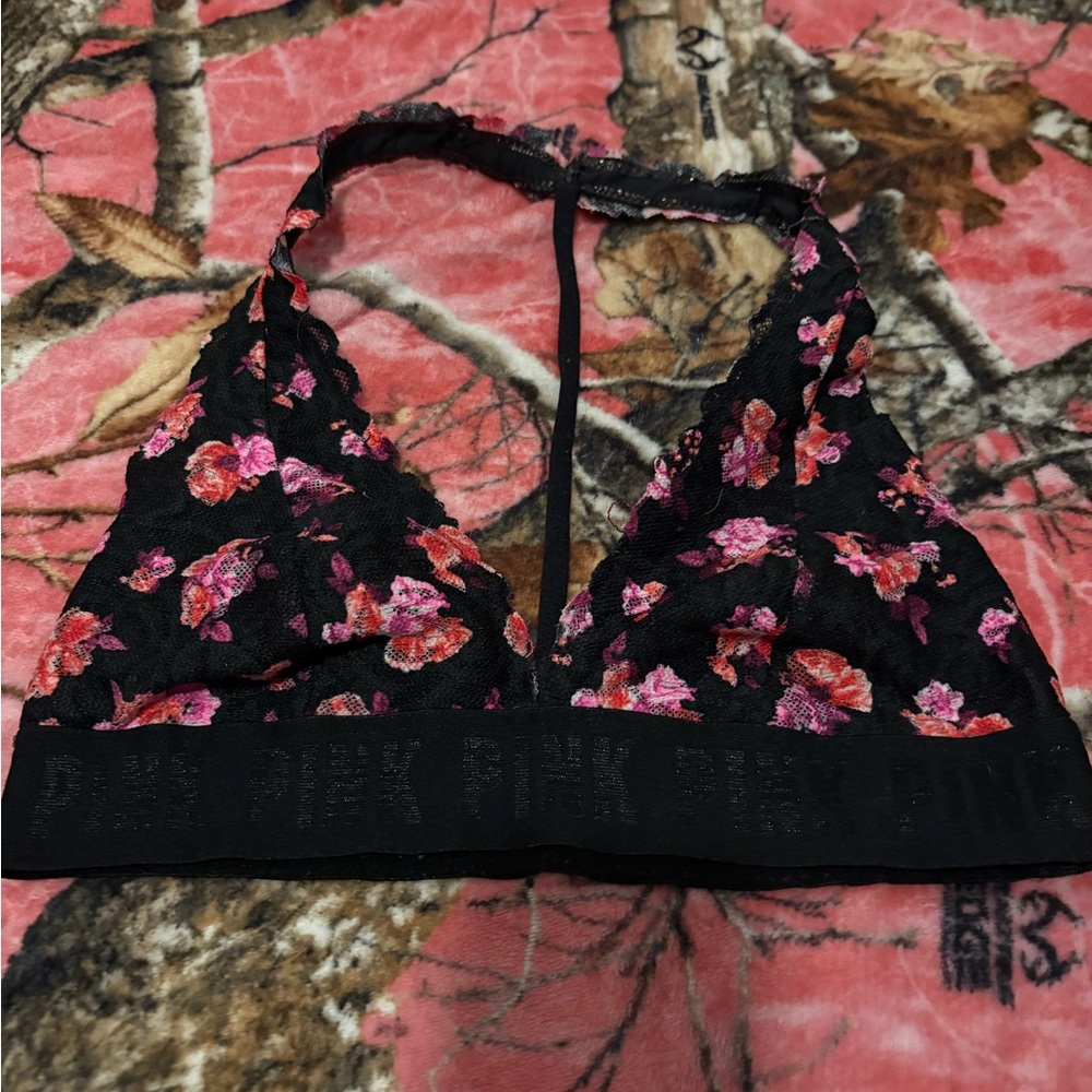 PINK VS Floral Lace Bralette